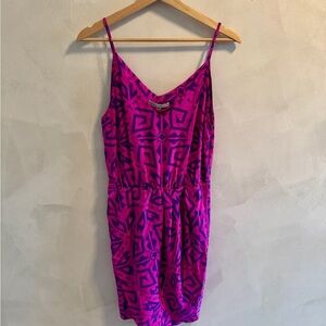 Amanda Uprichard - Silk Geometric Print Mini Dress - Size Medium